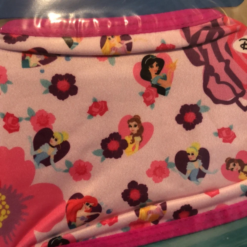 3 Disney Princess Face Mask for Kids. Set of three. Cloth Face Masks